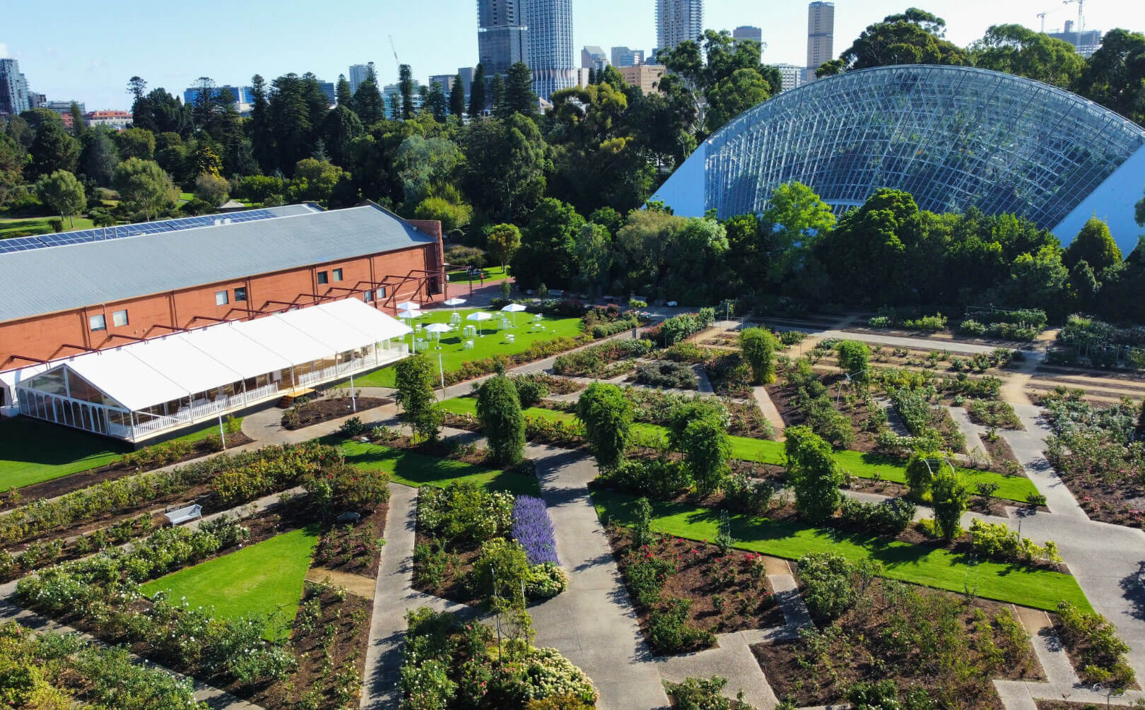 Rose Garden Pavilion with Marquee exterior