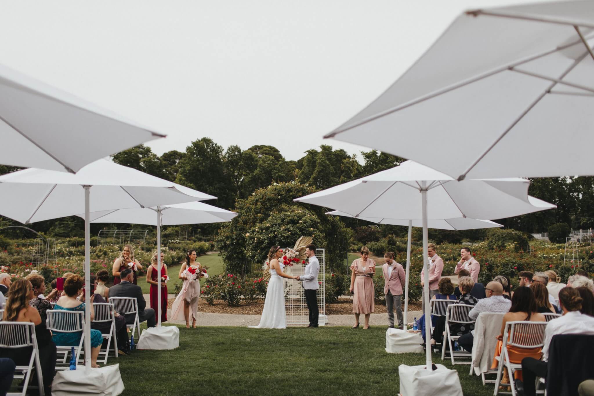 Wedding Ceremony at Botanic Gardens in the Adelaide CBD