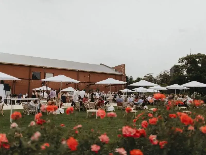 Rose Garden Pavilion Wedding Reception