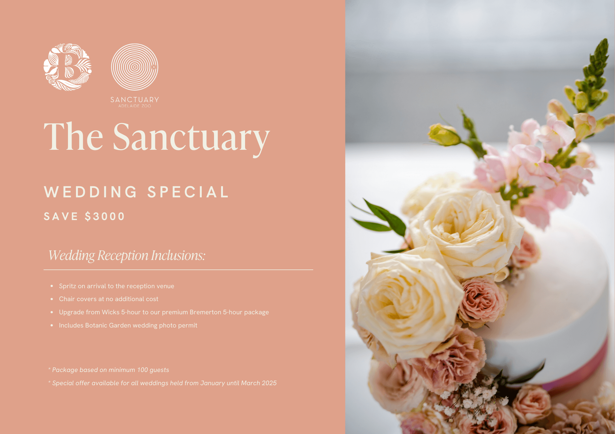 The Sanctuary Wedding Reception Special Offer