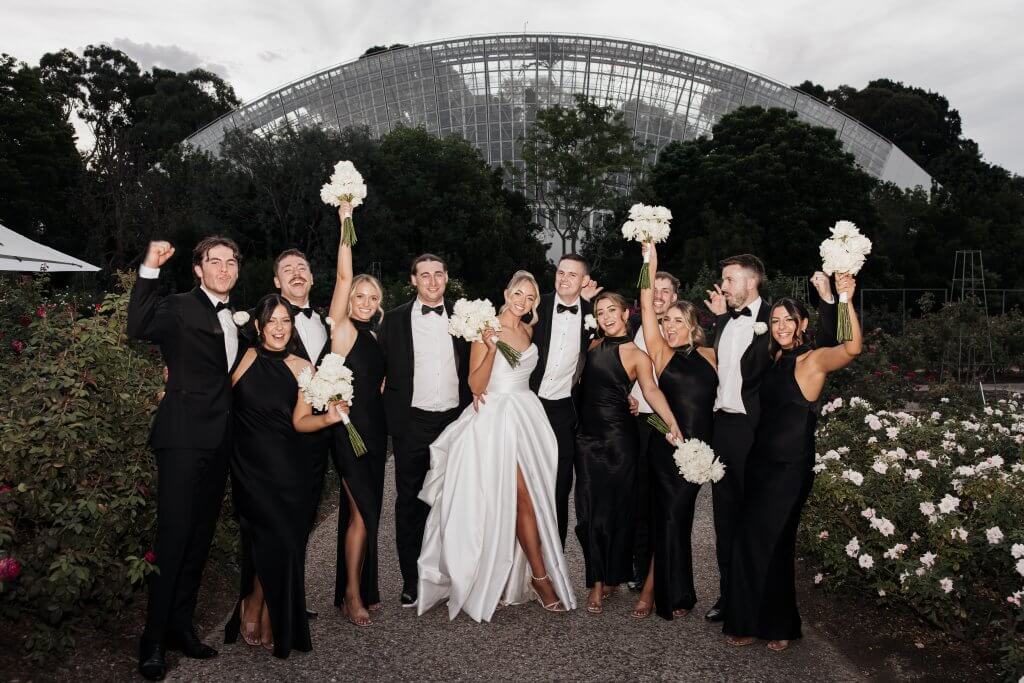 Brittany and Jacob Rose Garden Pavilion